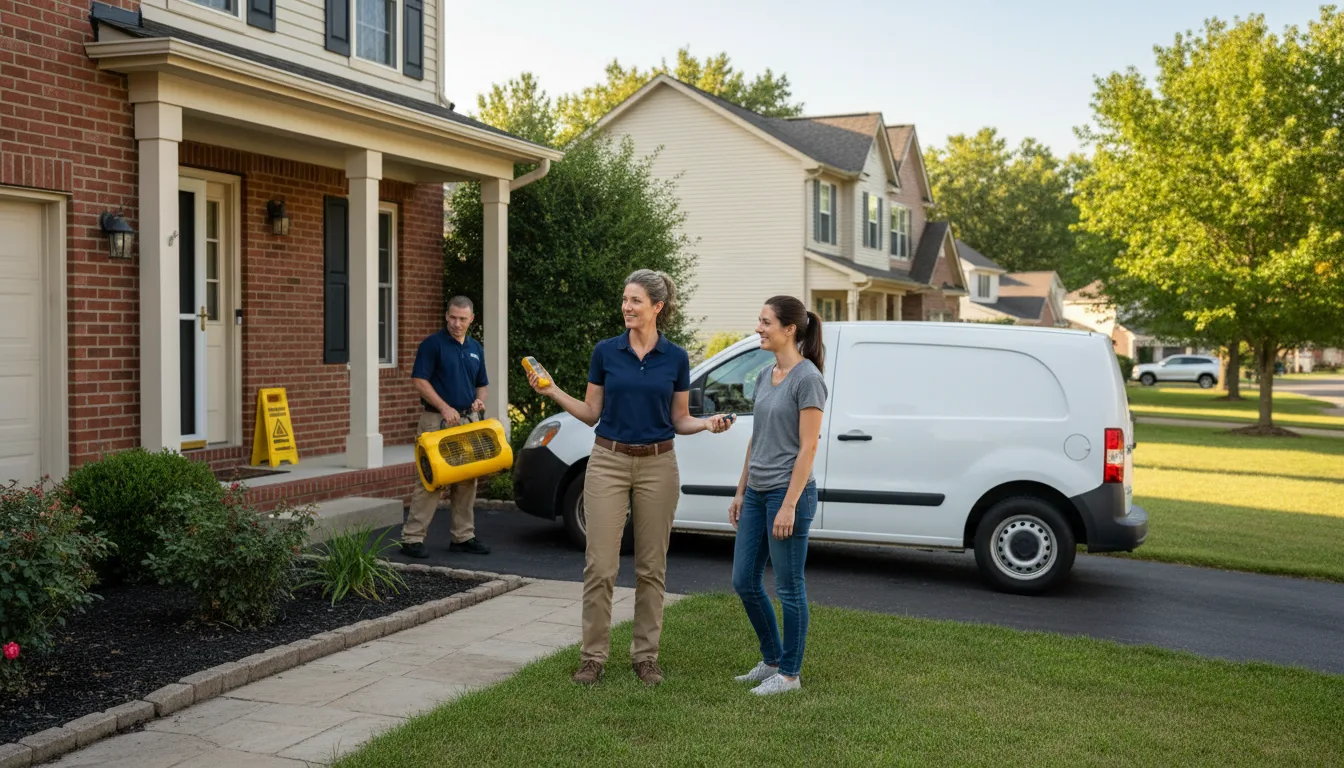 Residential water damage restoration in Zirconia, NC